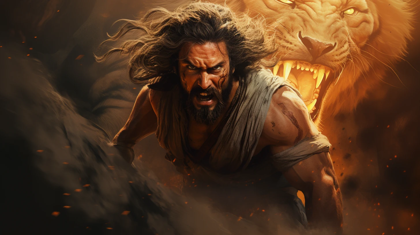 "Discover the inspiring story of Samson in the Bible, his supernatural power, his battles, and his journey of courage and redemption. A timeless narrative of strength and faith."